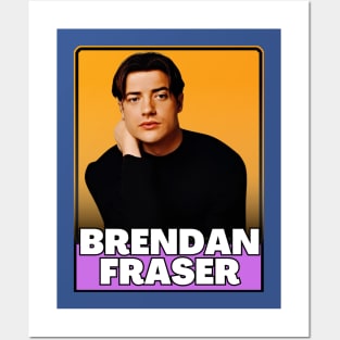 Brendan fraser ( 90s retro style) Posters and Art